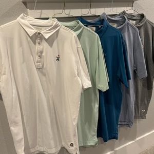 Men’s bundle linksoul 5 xl polos, all with course logos